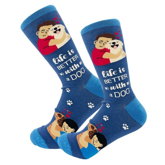 Life is Better with a Dog Socks - Picture 1 of 4